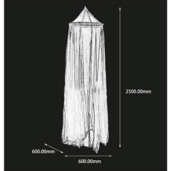 Net Round Lace Curtain Dome Bed Canopy Netting for Single to King Size Beds-Pink - Picture 3 of 5